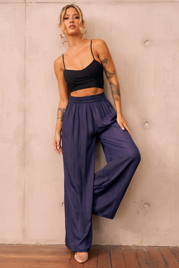 Light As Air Pants - Navy BOTTOMS Sage and Paije