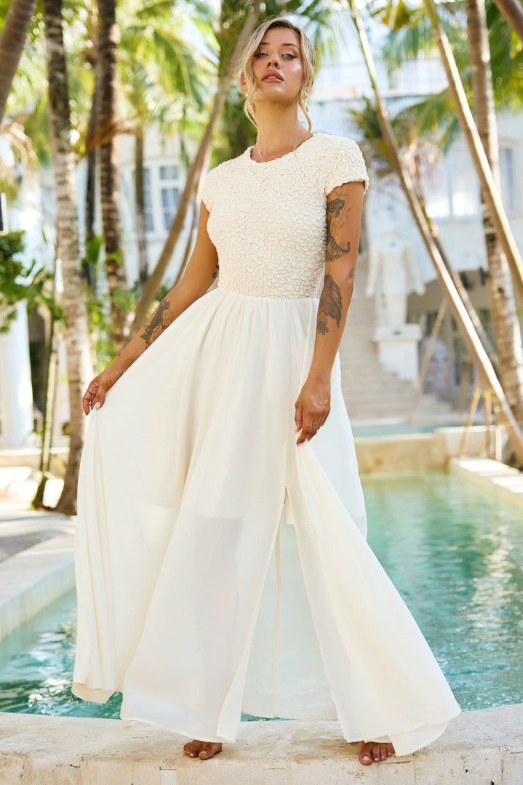 Dream Design Maxi Dress - Ivory DRESSES Sage and Paije