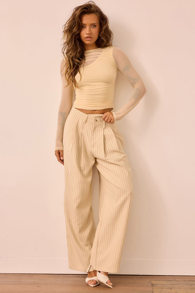 You Got This Woven Pants - Cream for women