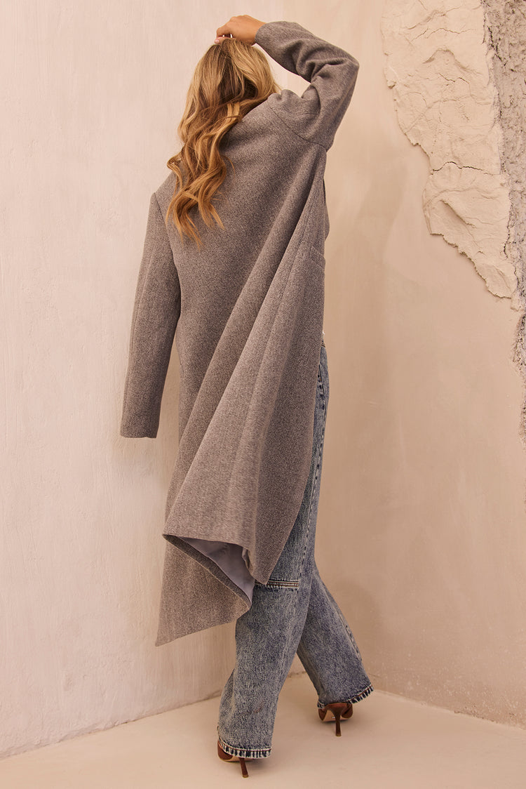 Opal Swing Coat - Grey | Sage and Paige AUS.