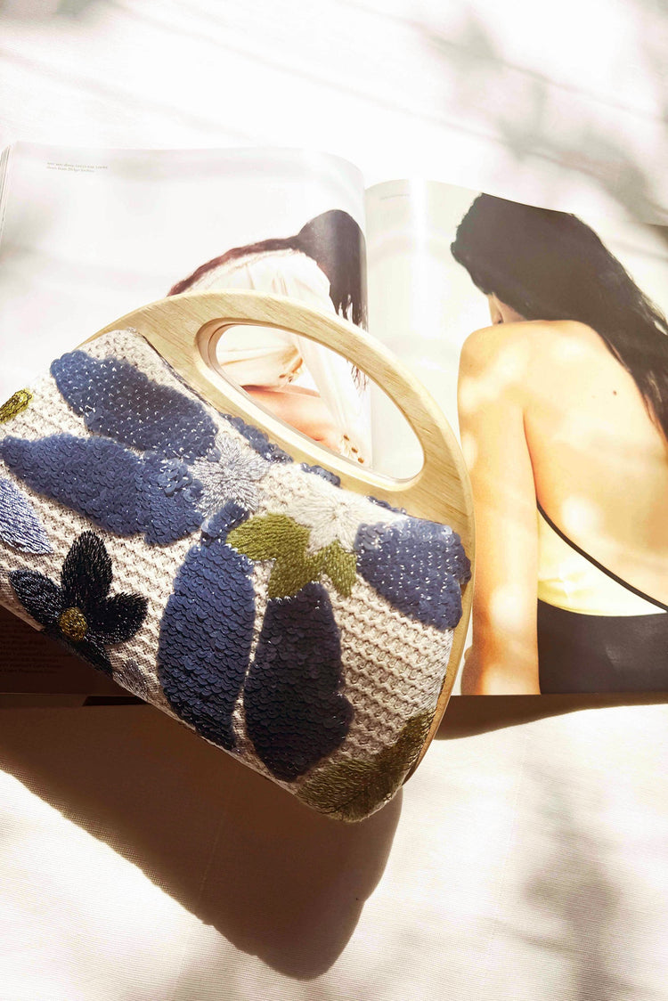 Sweet Dreamer Clutch Bag - Blue ACCESSORIES Sage and Paije