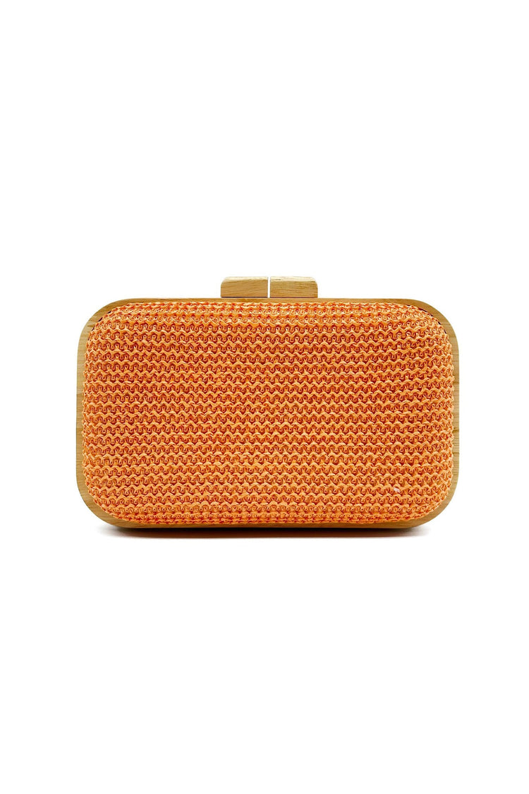 Amber Dusk Clutch Bag - Orange ACCESSORIES Sage and Paije