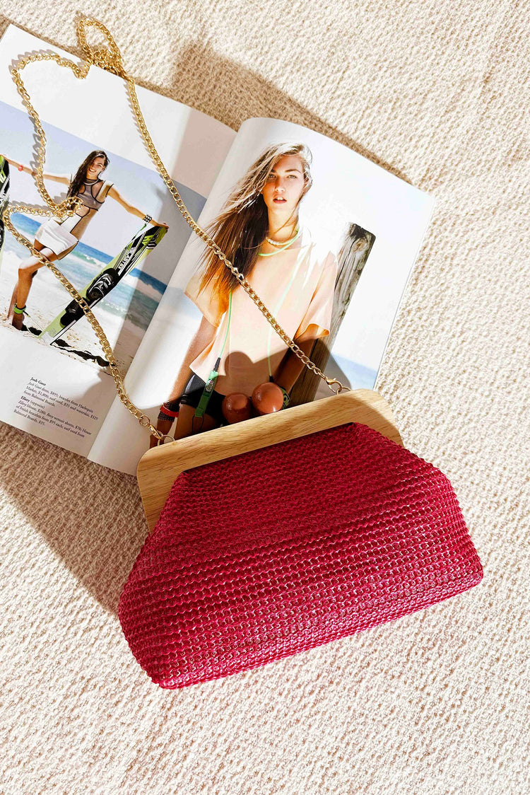 Quentin Clutch Bag - Hot Pink ACCESSORIES Sage and Paije