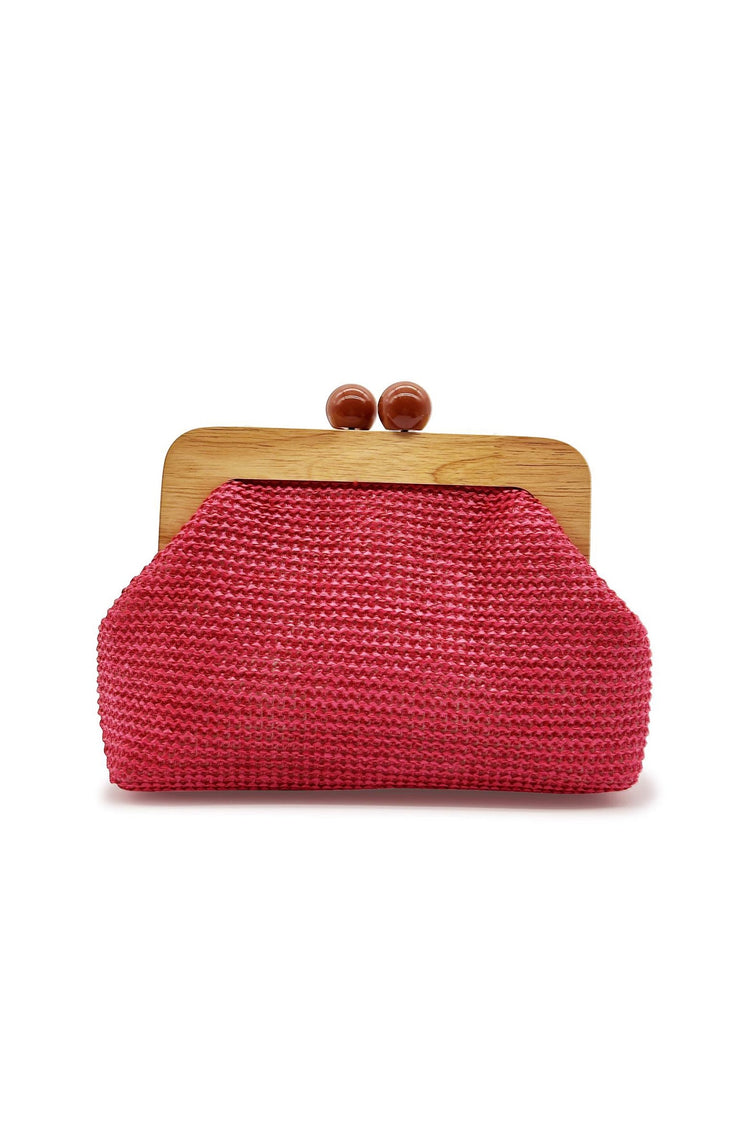 Quentin Clutch Bag - Hot Pink ACCESSORIES Sage and Paije