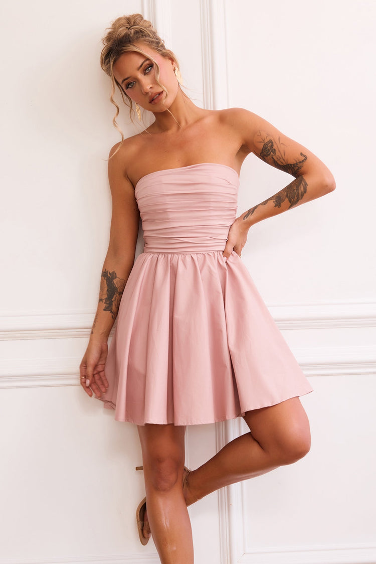 Sugar Crush Mini Dress - Blush DRESSES Sage and Paije
