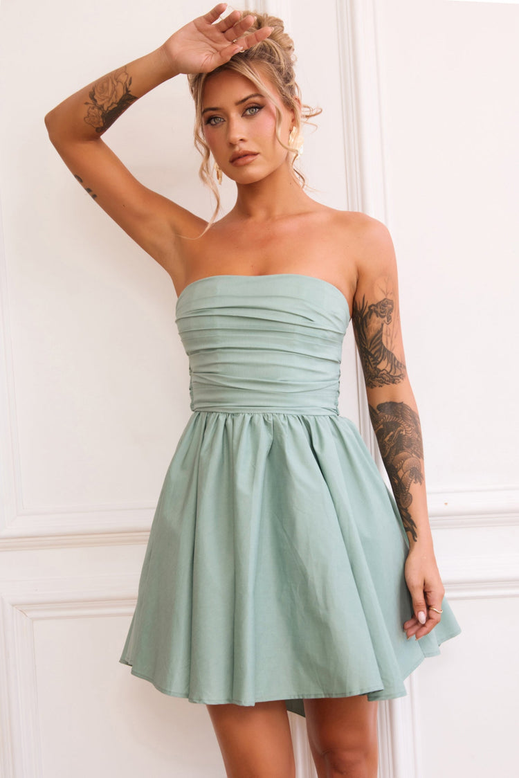 Sugar Crush Mini Dress - Sage DRESSES Sage and Paije