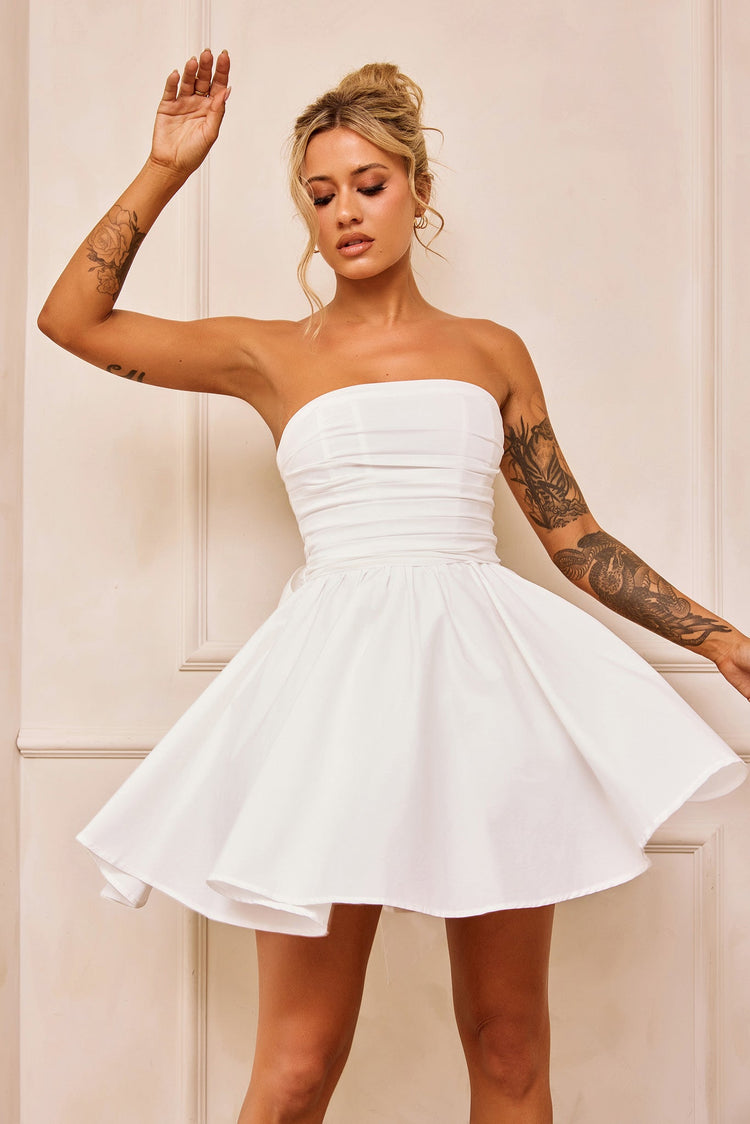Sugar Crush Mini Dress - White DRESSES Sage and Paije