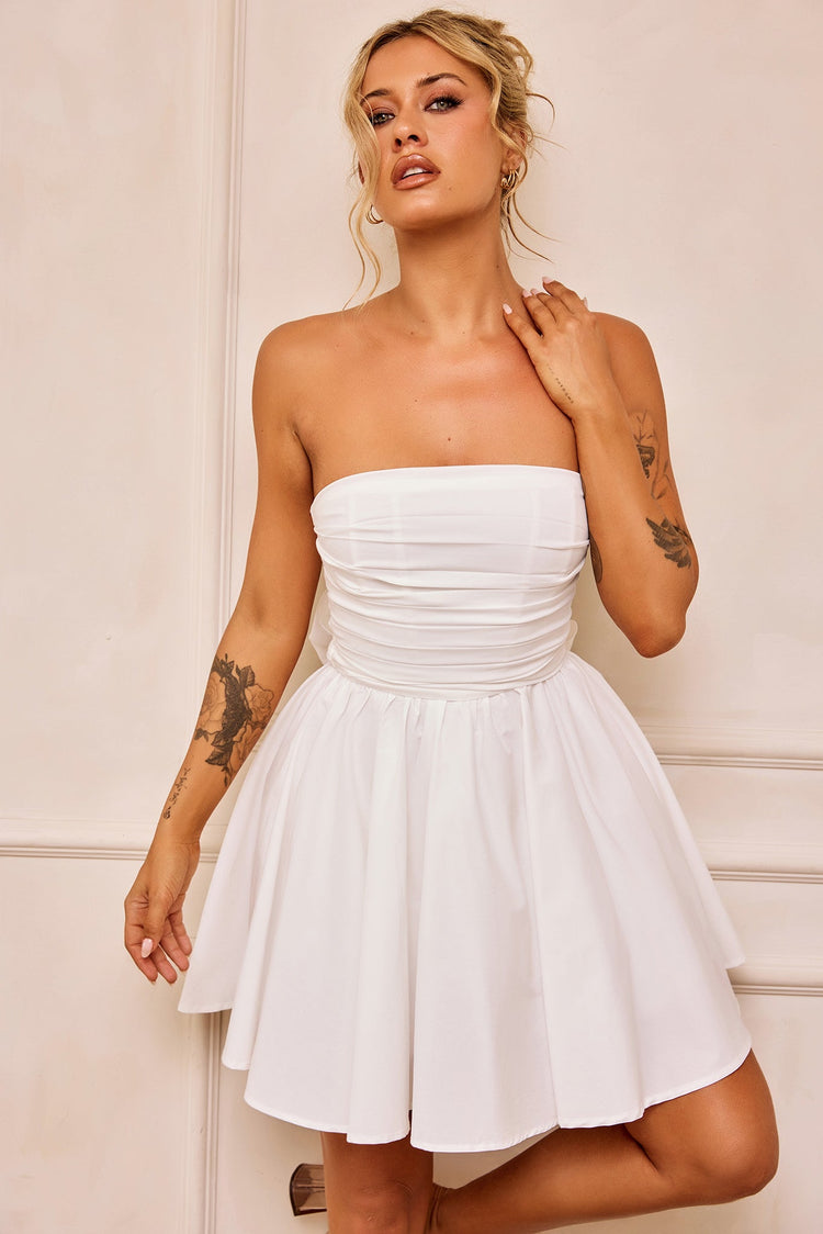 Sugar Crush Mini Dress - White DRESSES Sage and Paije