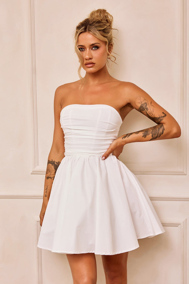 Sugar Crush Mini Dress - White DRESSES Sage and Paije