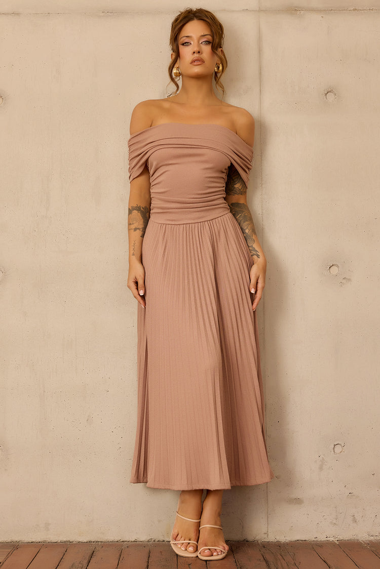 Refined Edge Jersey Maxi Dress - Mocha