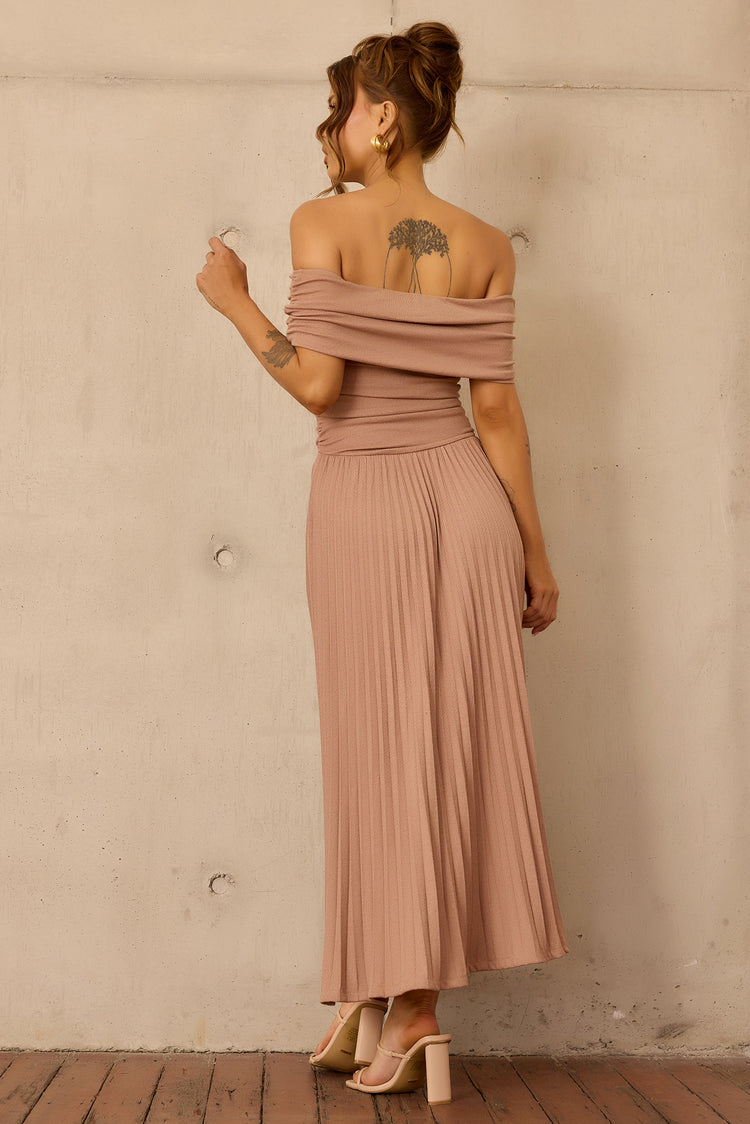 Refined Edge Jersey Maxi Dress - Mocha