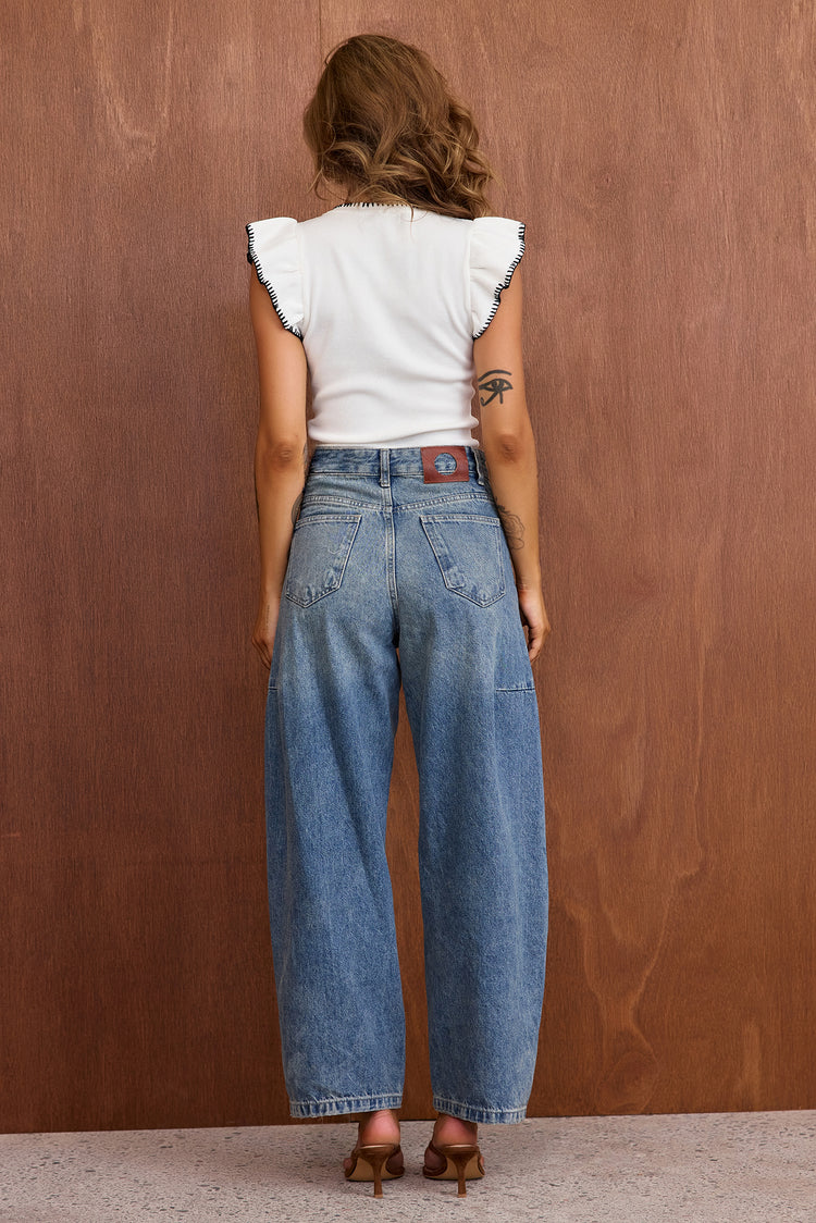 Maggy Knit Top - White-TOPS