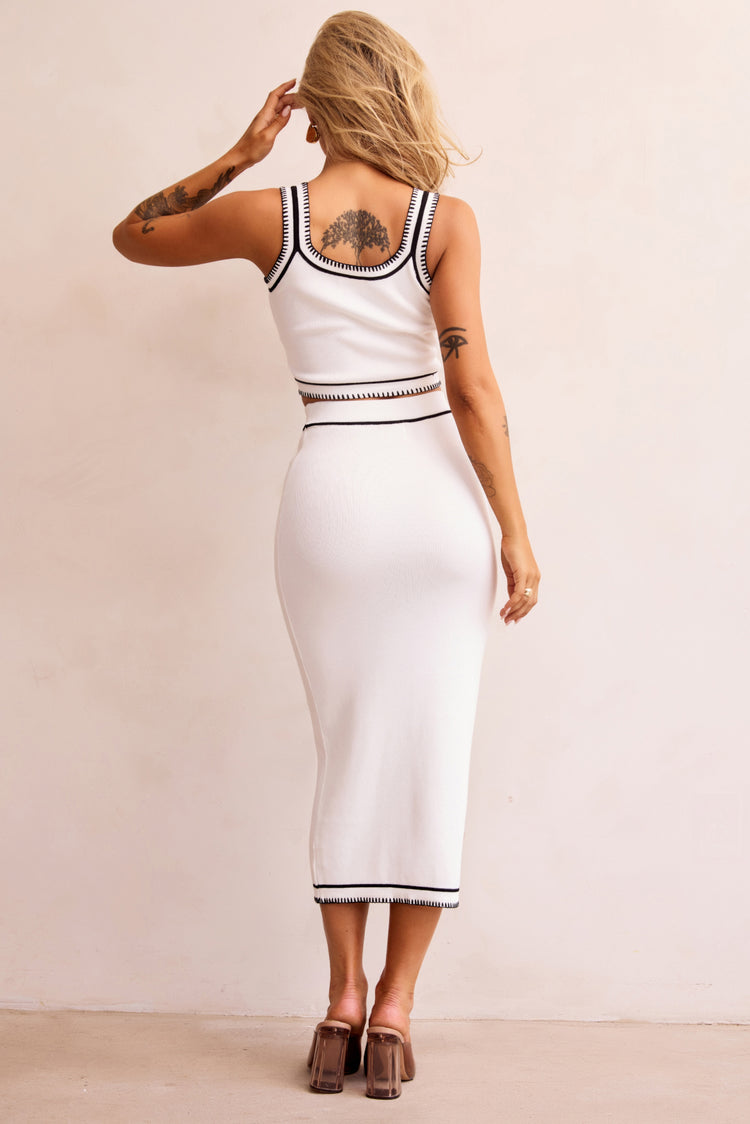 Rada Knit Top - White | Sage and Paige AUS.
