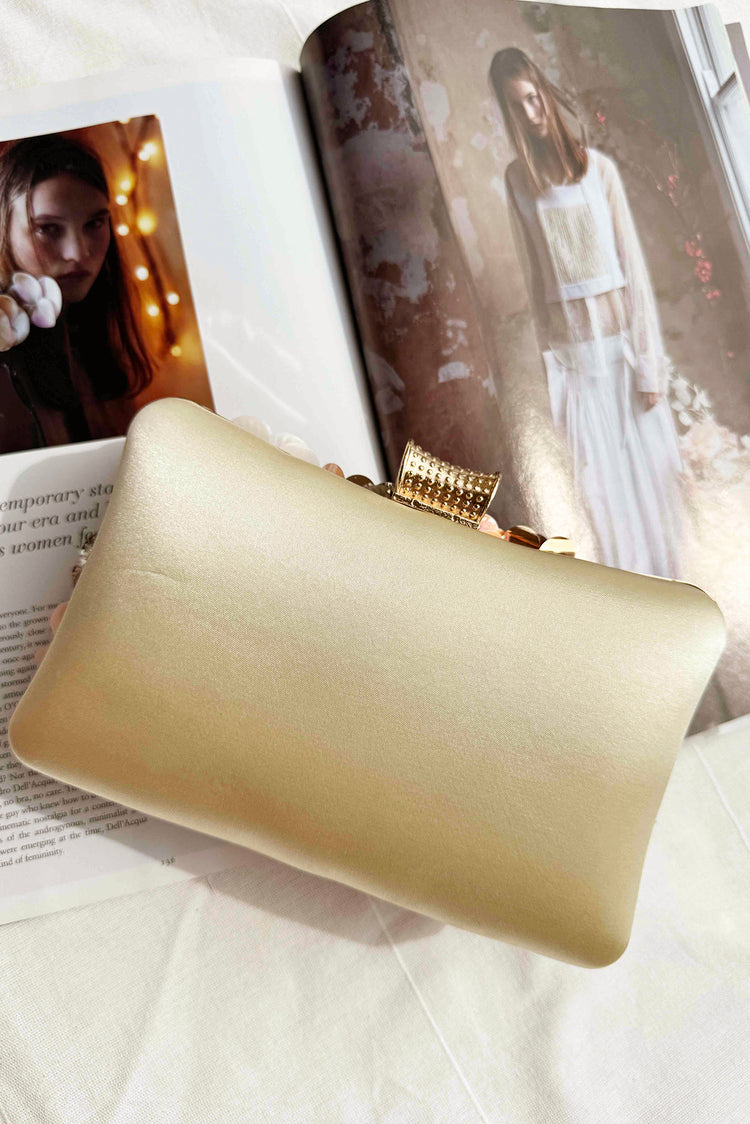 Hot Tropic Clutch Bag - Champagne