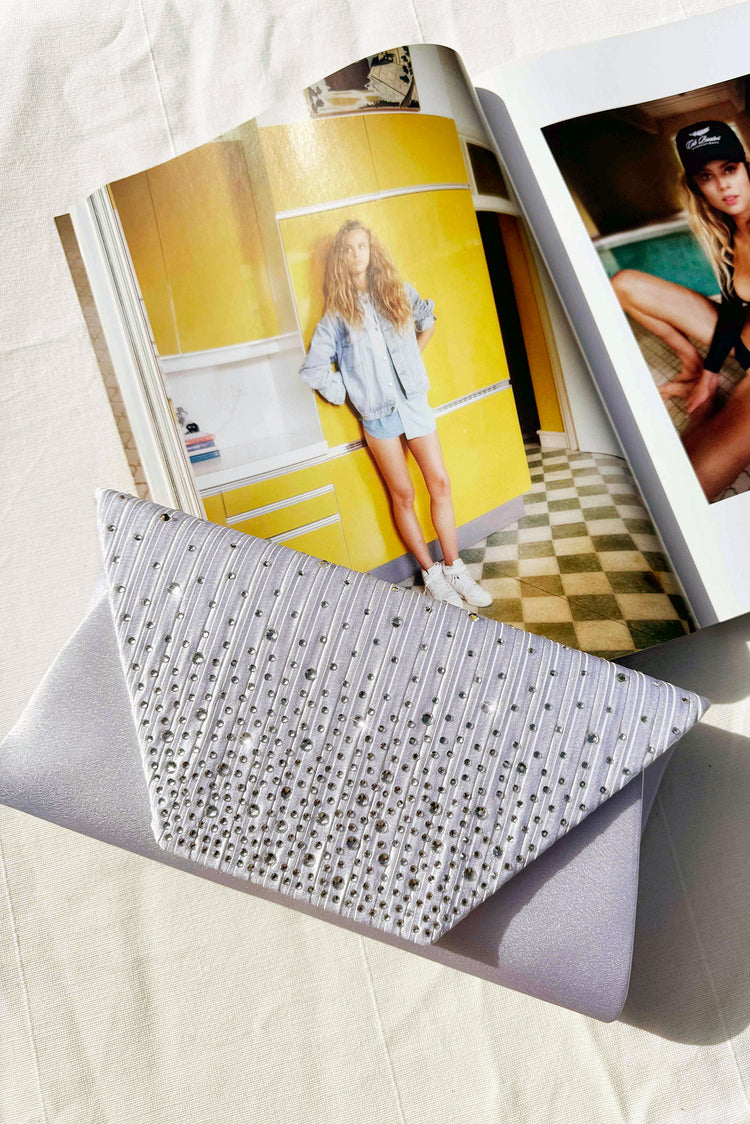 Moonlight Sonata Clutch Bag - Sliver