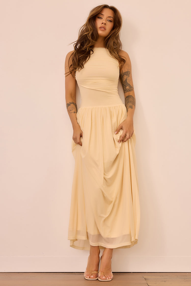 Painters Garden Maxi Dress - Ivory