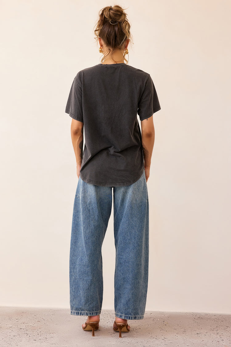 Afterlight Tee - Washed Black-TOPS