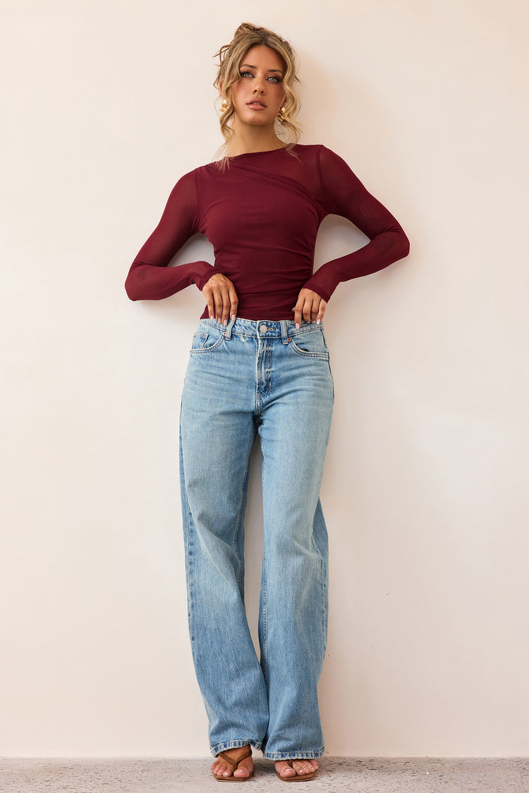 Whisperlight Top - Wine-TOPS