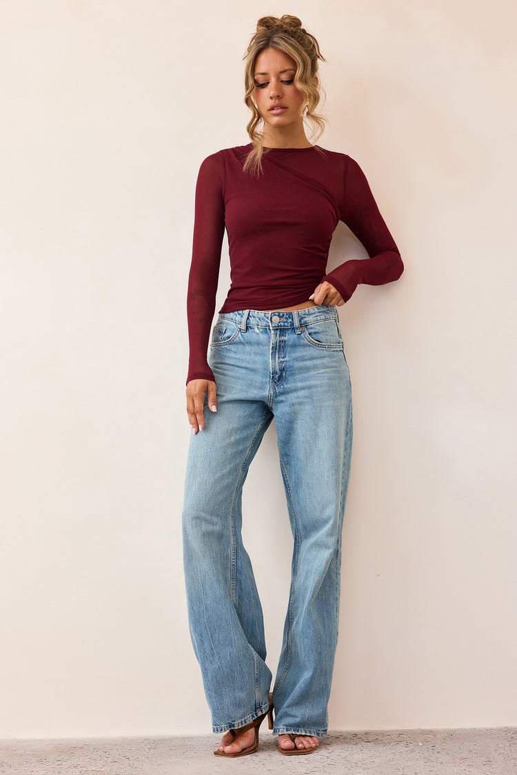 Whisperlight Top - Wine-TOPS