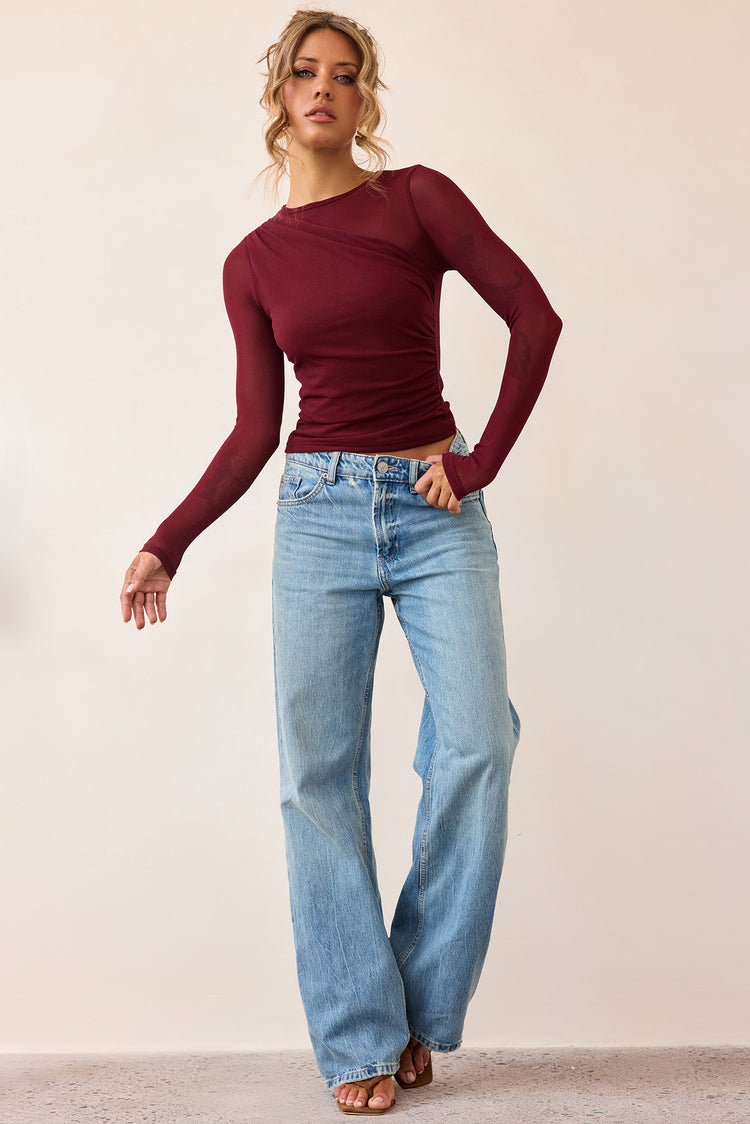 Whisperlight Top - Wine-TOPS