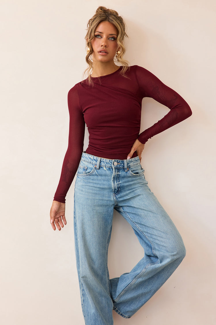 Whisperlight Top - Wine-TOPS
