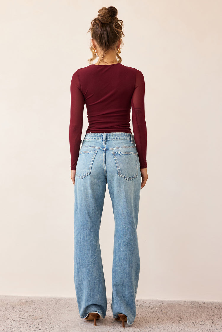Whisperlight Top - Wine-TOPS