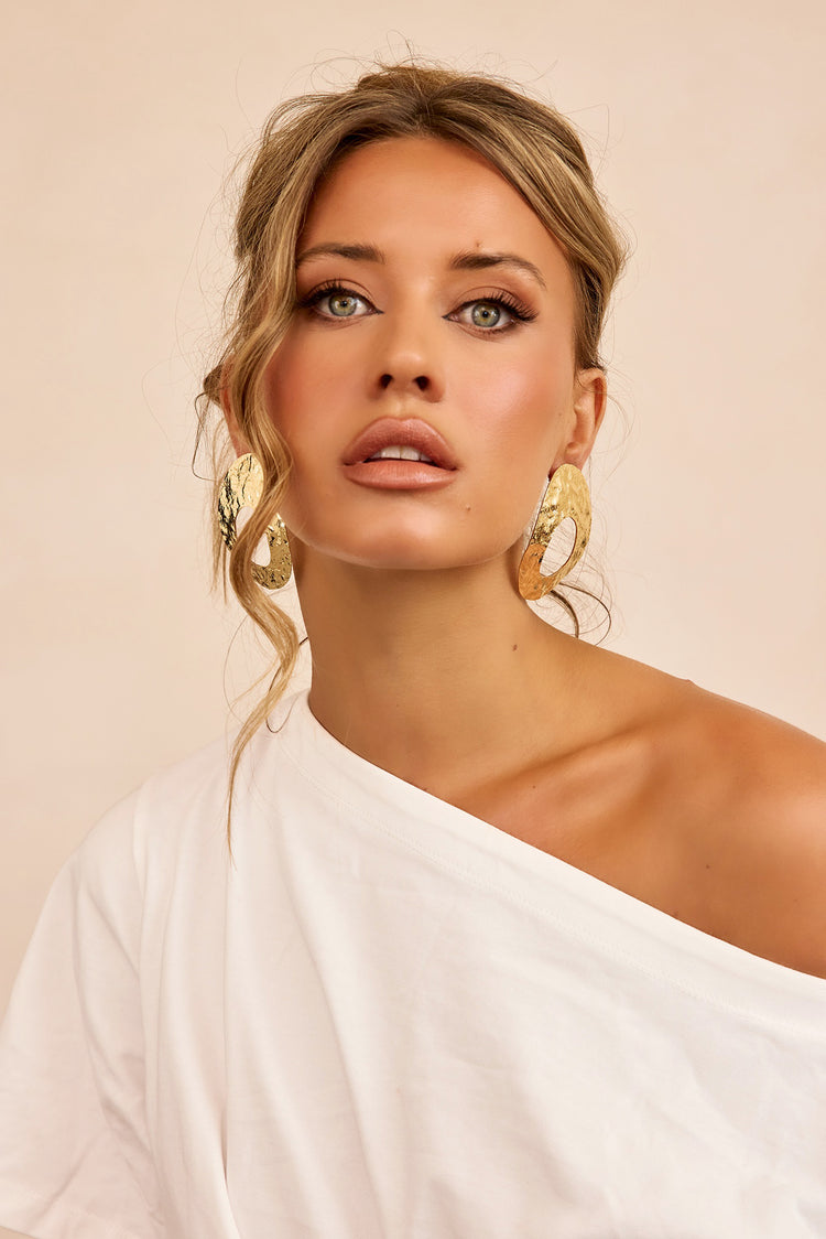 Aura Loop Earrings - Gold-ACCESSORIES