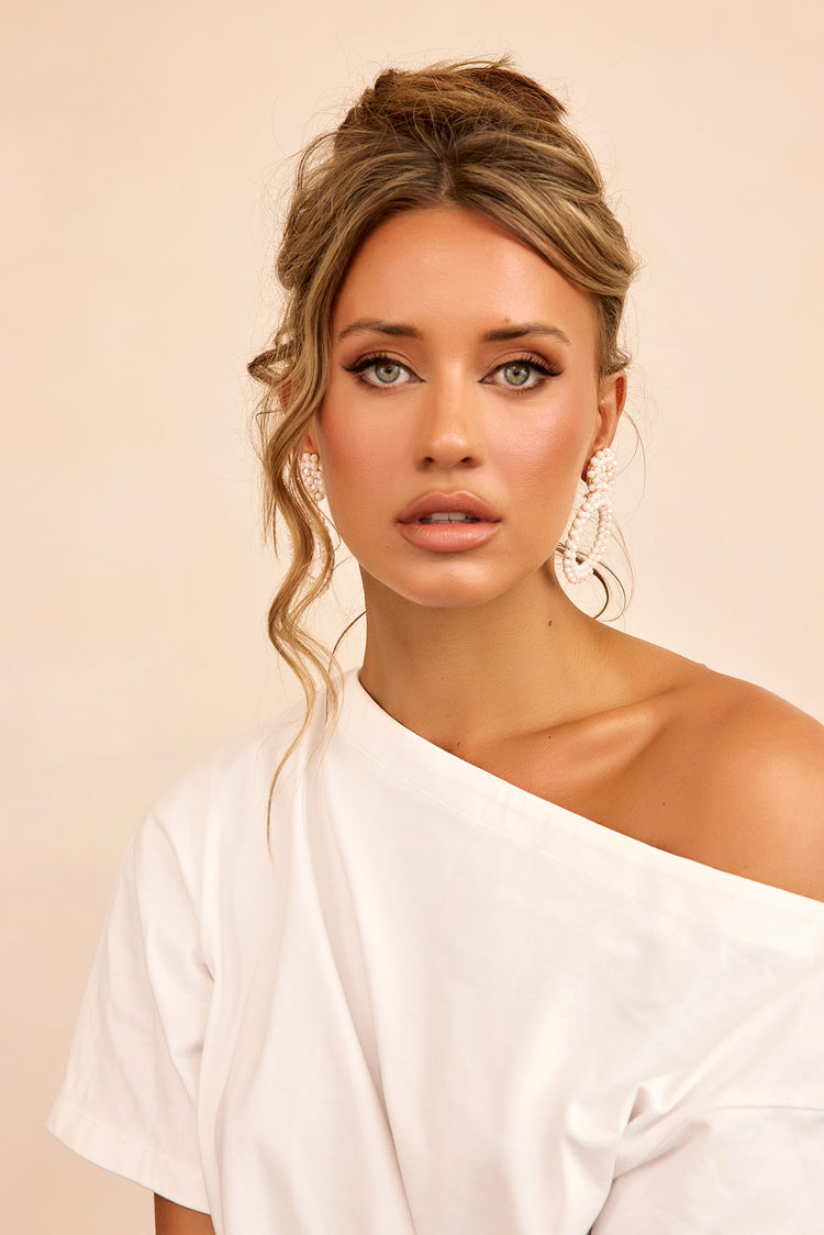 Halo Charm Earrings - Blush-ACCESSORIES