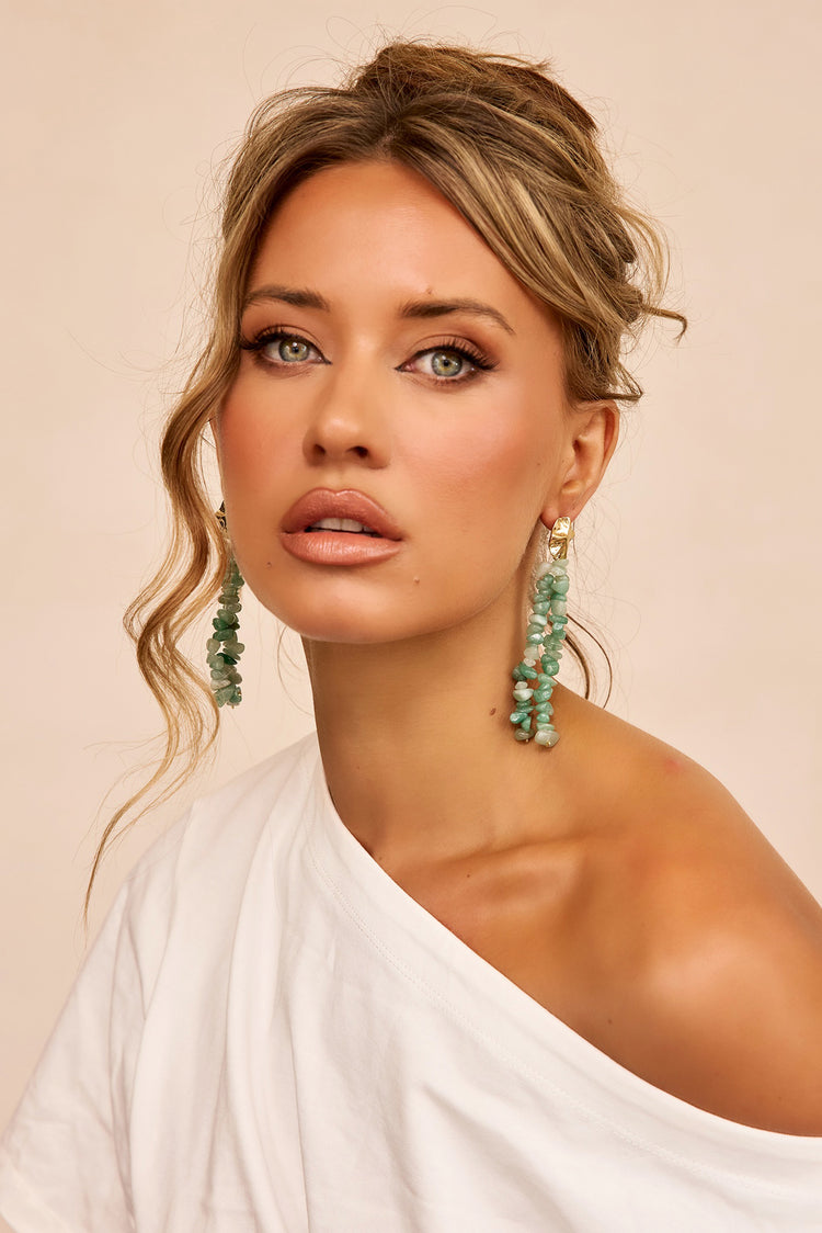 Verdant Drift Earrings - Green-ACCESSORIES