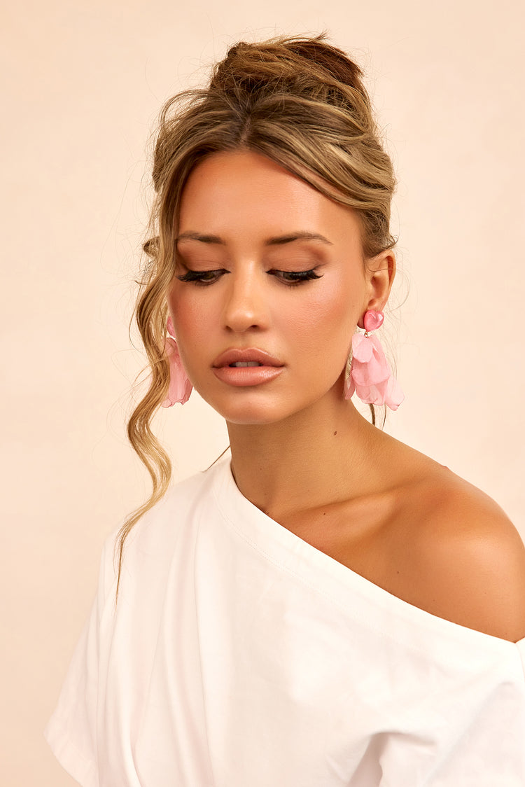 Sugar Veil Earrings - Pink-ACCESSORIES