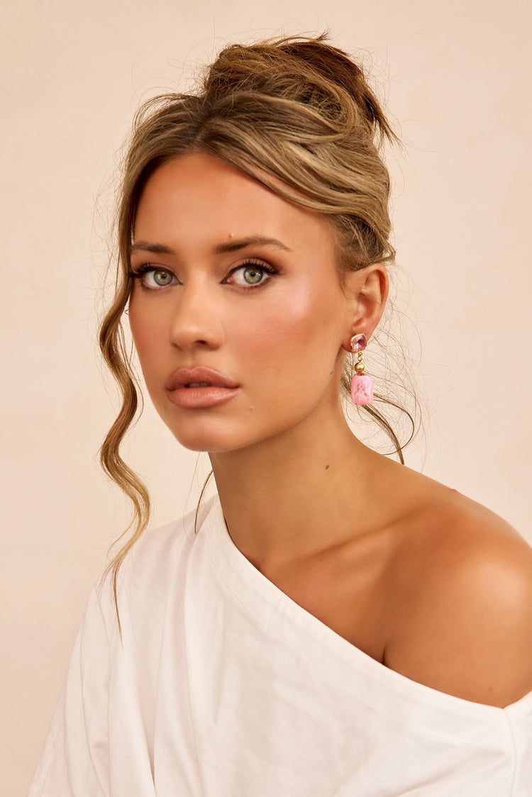 Soft Candy Earrings - Pink-ACCESSORIES