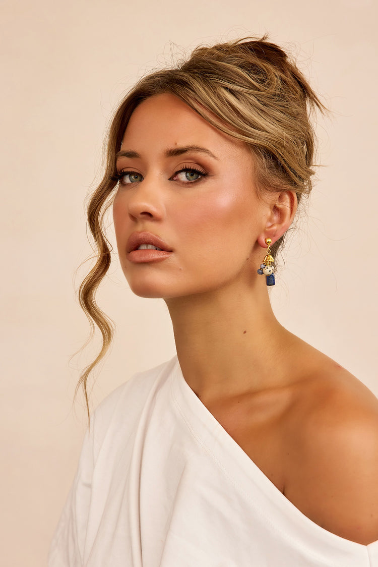 Azure Drift Earrings - Blue-ACCESSORIES
