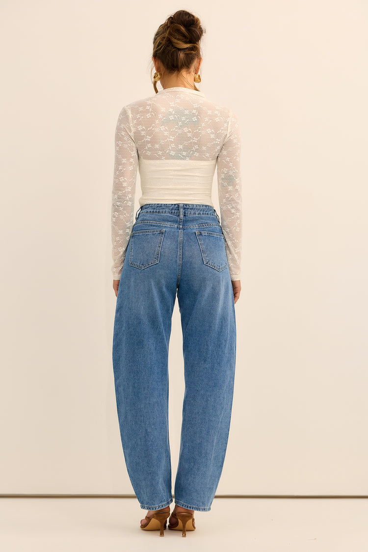 The Moonveil Lace Top - White