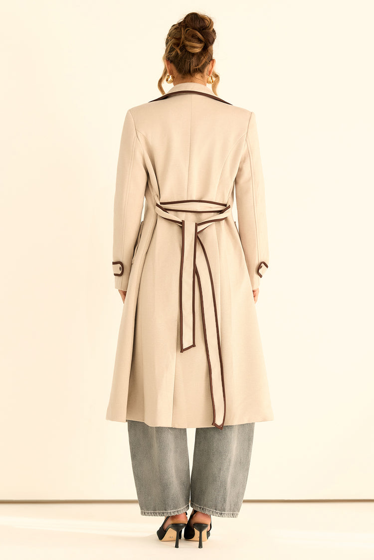 The Kensington Woven Coat - Oat