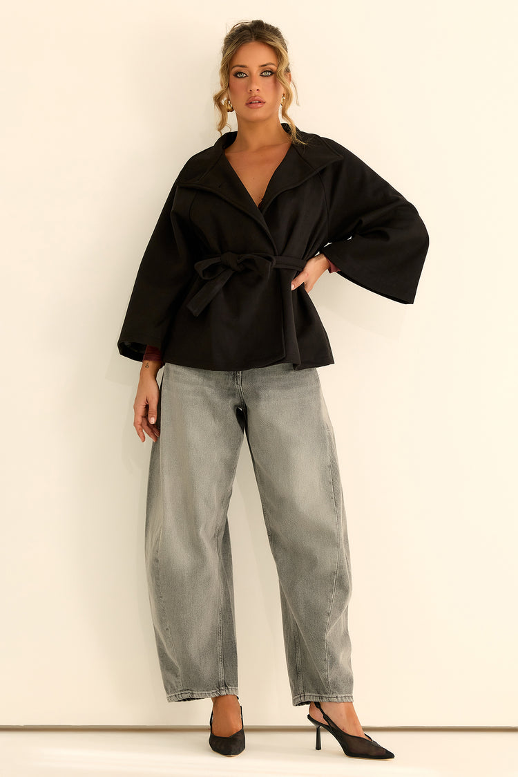 Elysian Wrap Jacket - Black