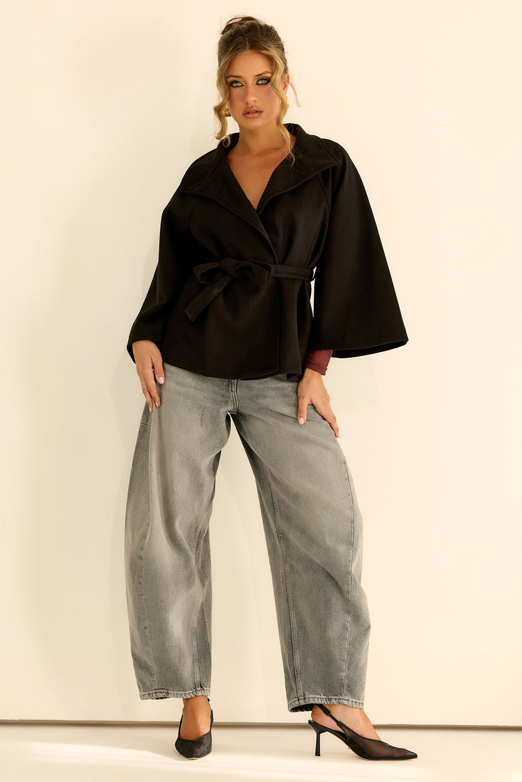 Elysian Wrap Jacket - Black