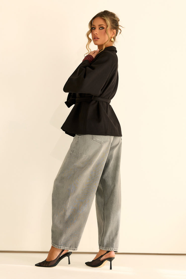 Elysian Wrap Jacket - Black