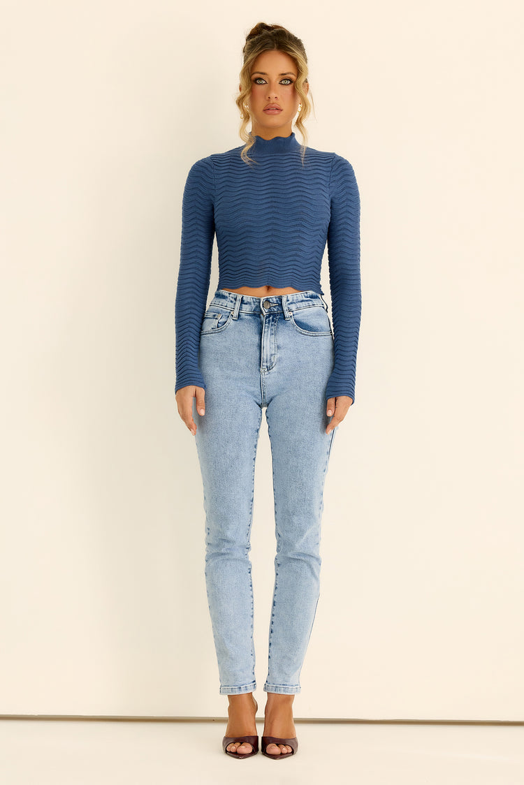 All Day Skyline Denim Jeans - Washed Blue