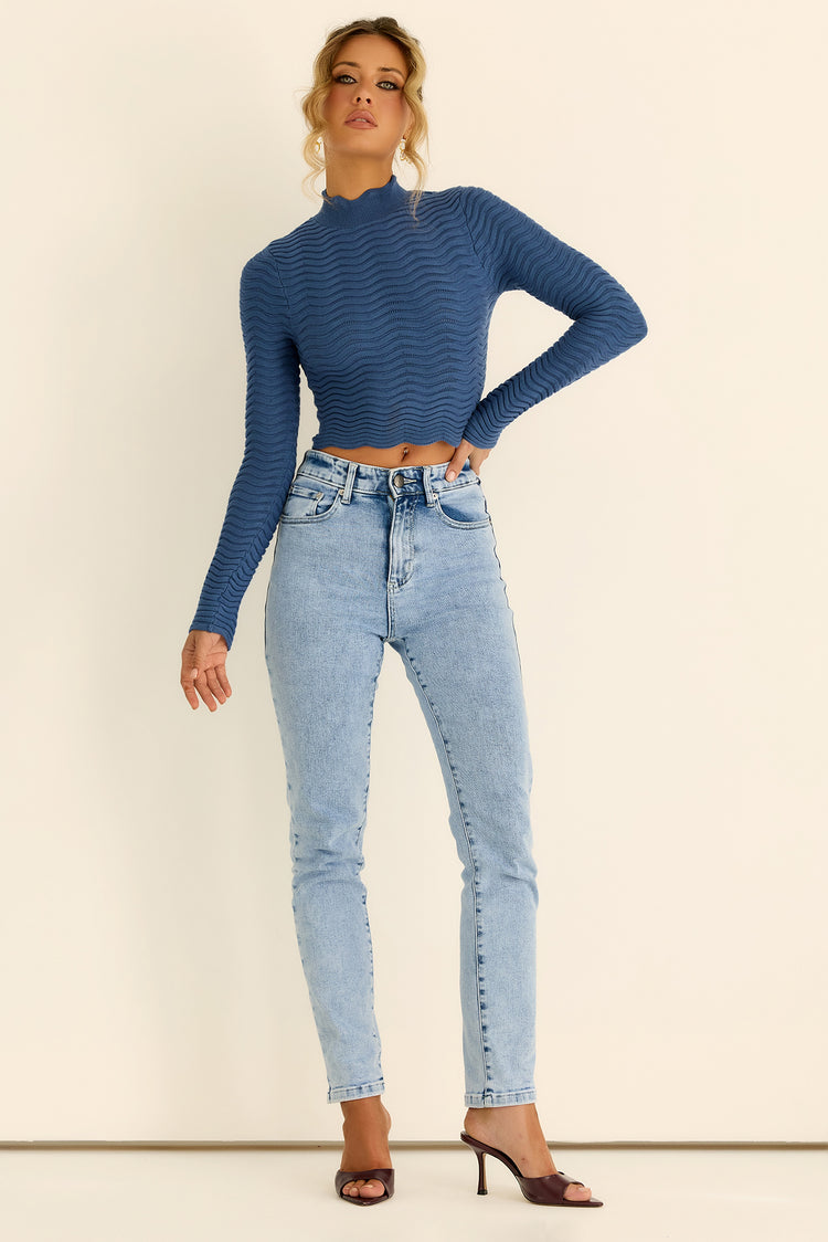All Day Skyline Denim Jeans - Washed Blue