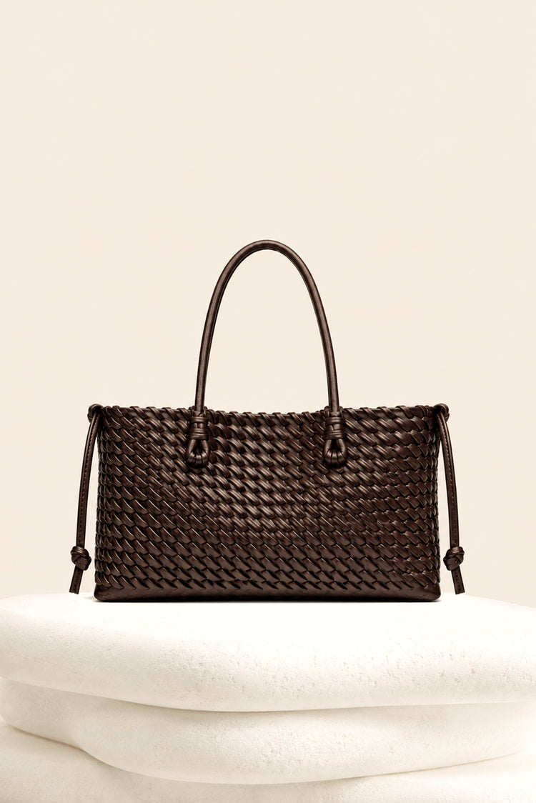 The Woven Atelier Tote Bag - Brown