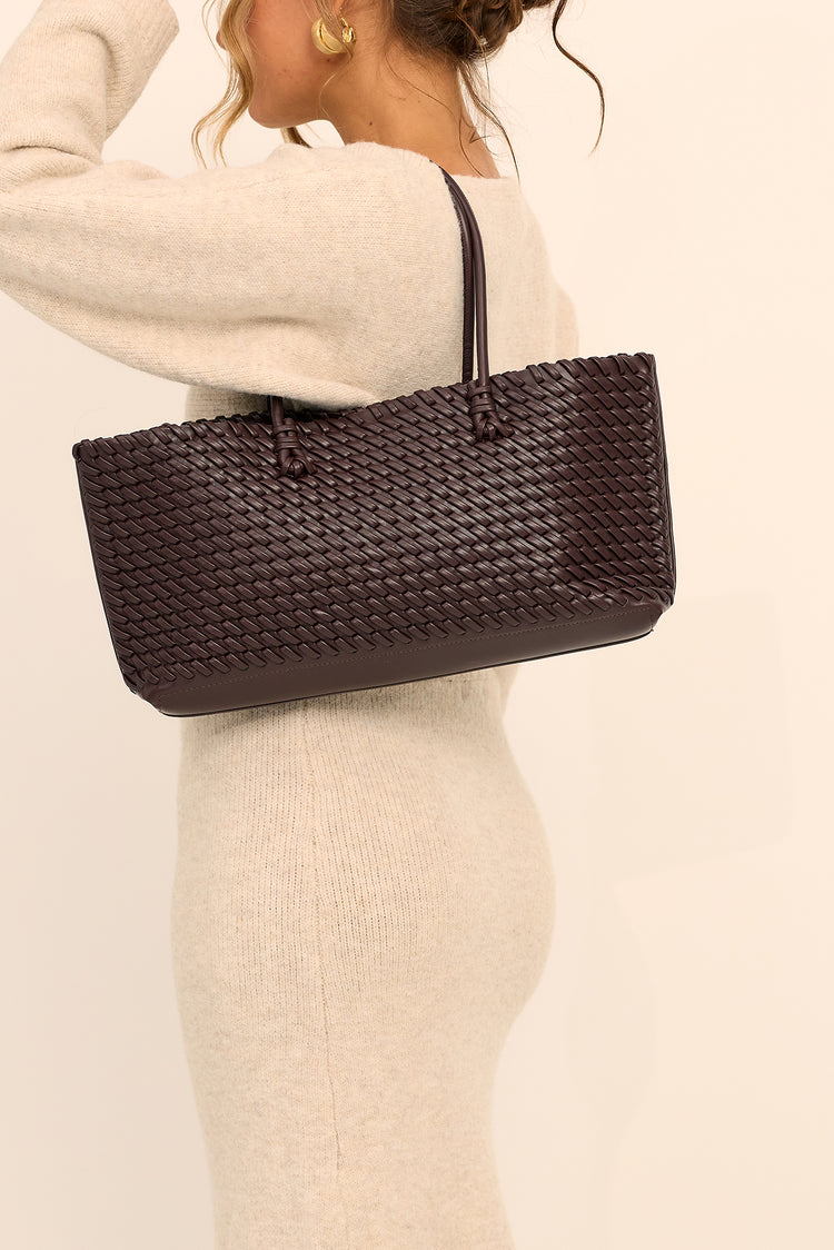 The Woven Atelier Tote Bag - Brown