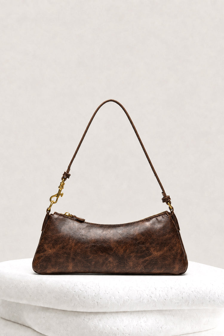 Chestnut Muse Vegan Leather Bag - Brown