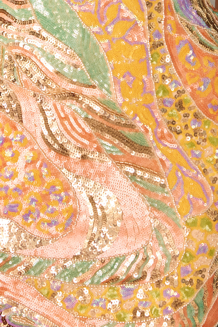 Dolce Mirage Sequin Mini Dress - Yellow Multi