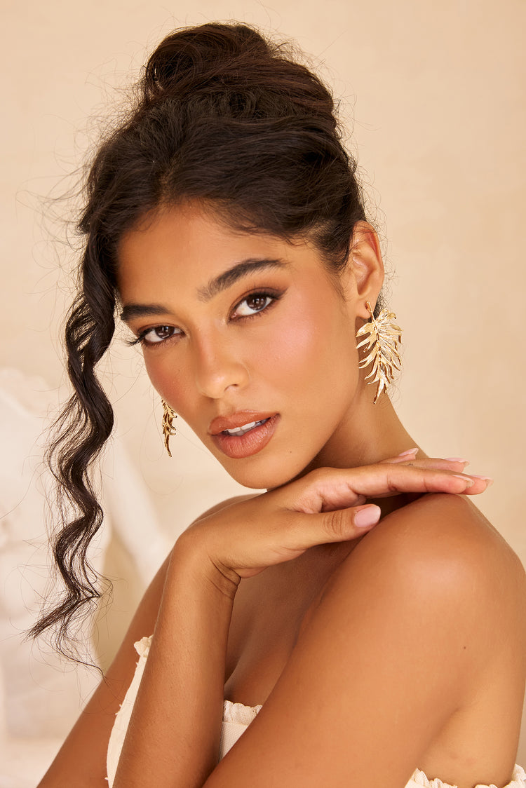 Solstice Muse Earrings - Gold