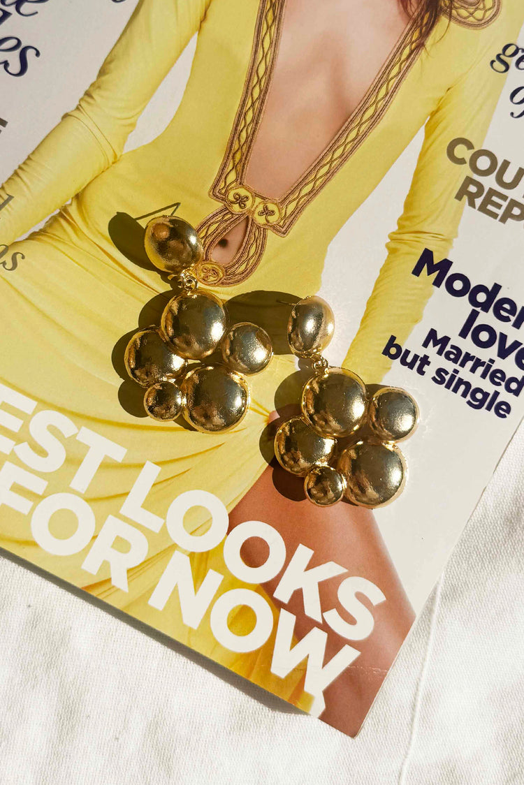 Somewhere in Paradise Earrings - Gold