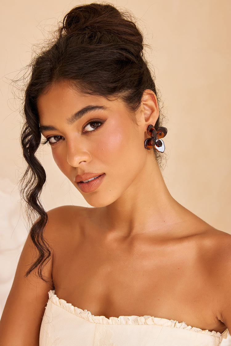 Free My Inn Earrings - Brown