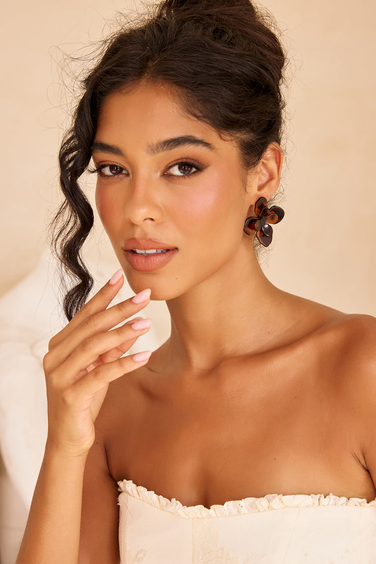 Free My Inn Earrings - Brown