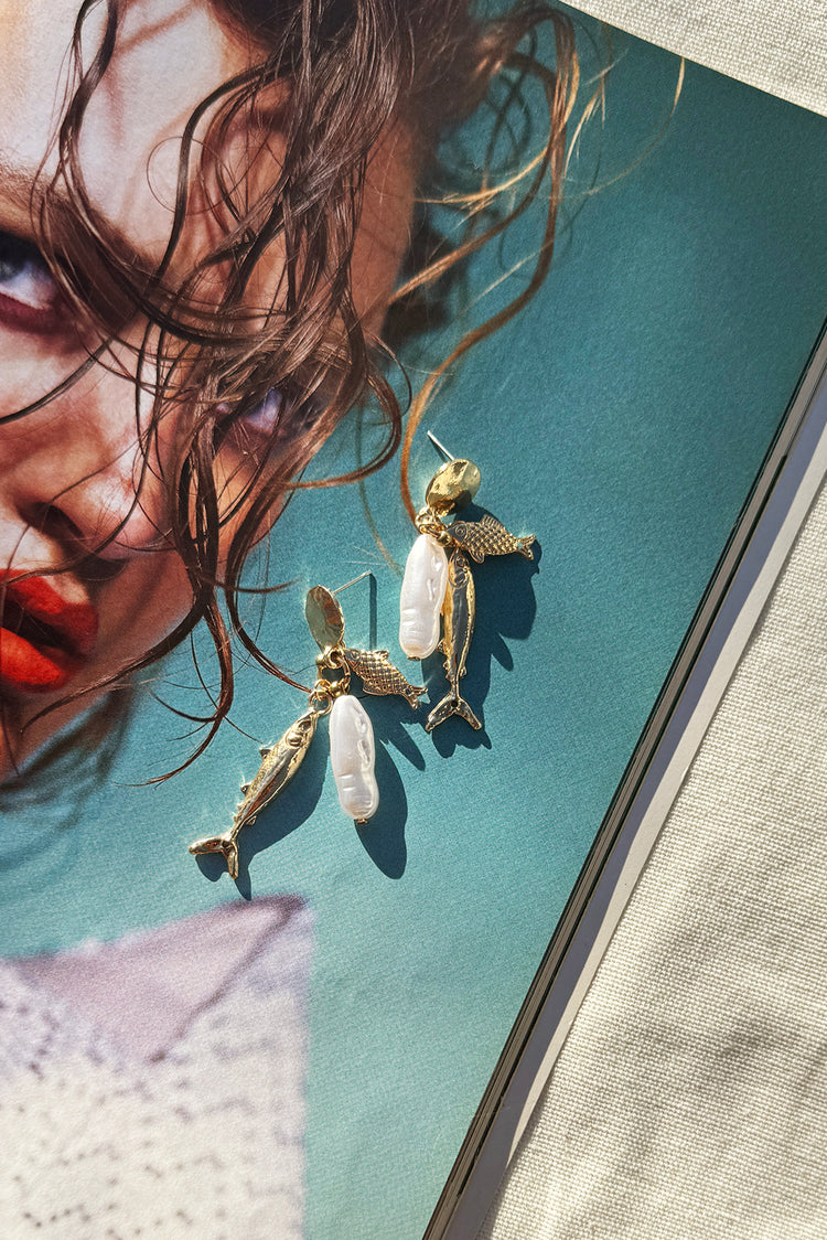 Sea Spell Earrings - Gold