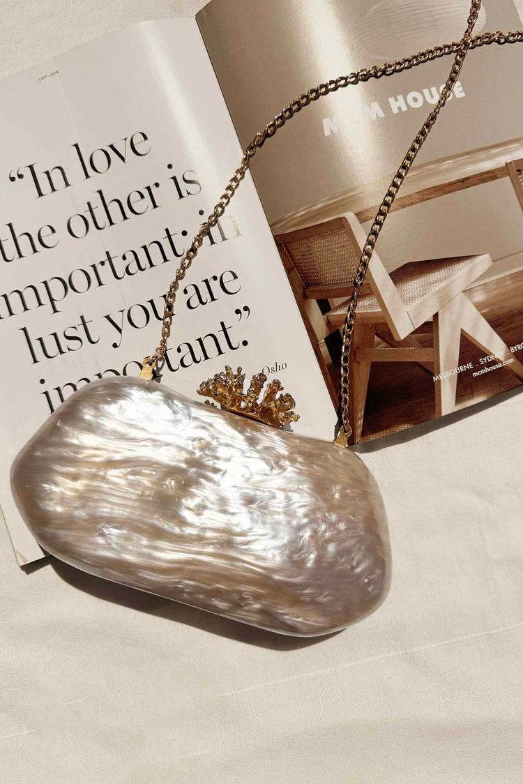 Nerina Clutch Bag - Champagne
