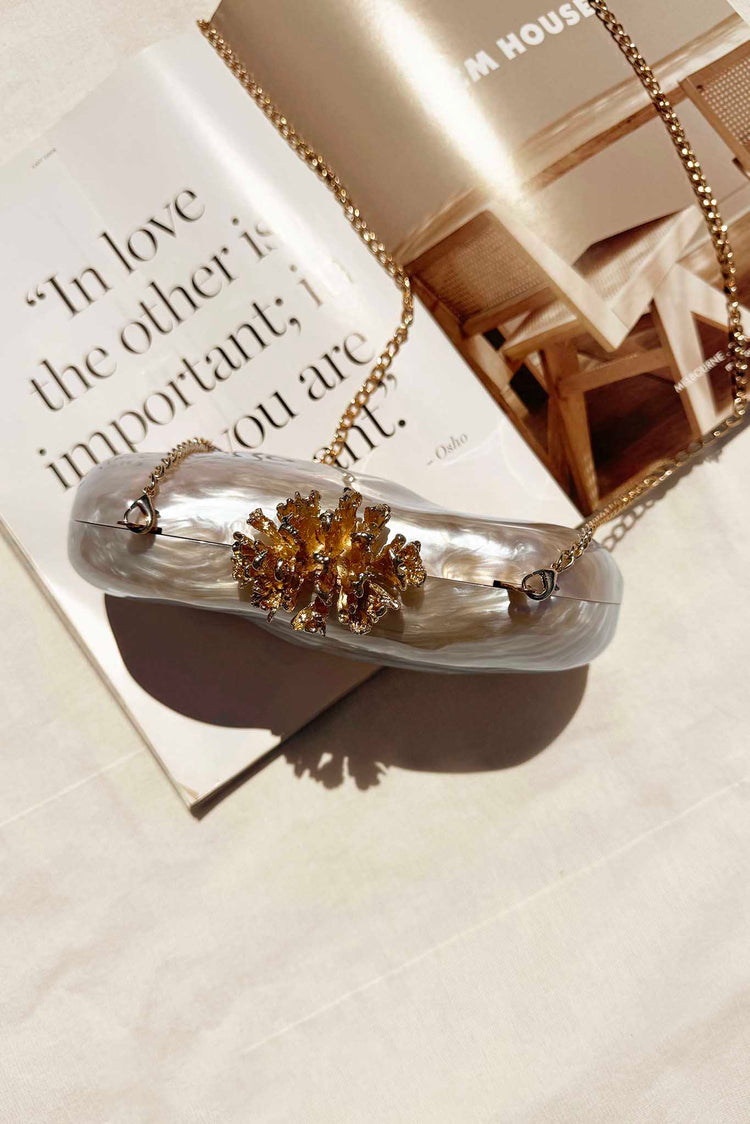 Nerina Clutch Bag - Champagne